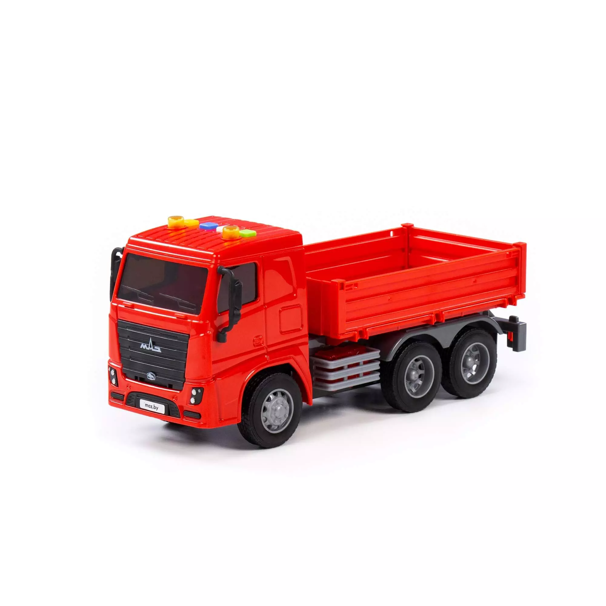 Автомобиль бортовой МАЗ, 257х105х120 мм, инерционный (со светом и звуком) Полесье 94148