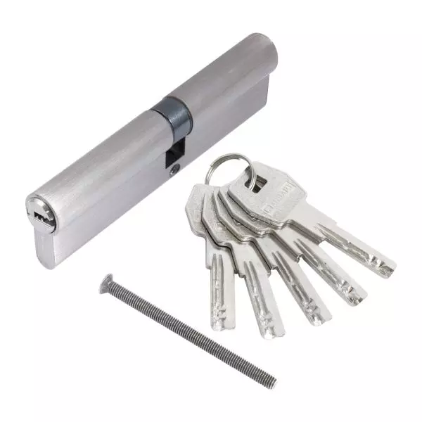 Цилиндровый механизм Стандарт MAX 110 мм (50х60) SN 5кл мат.никель перф.ключ/ключ