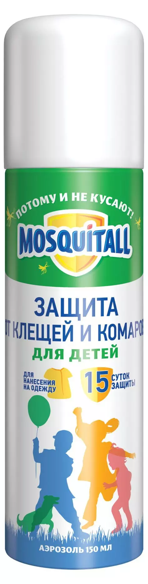 Аэрозоль Mosquitall Нежная защита для детей от клещей 150мл