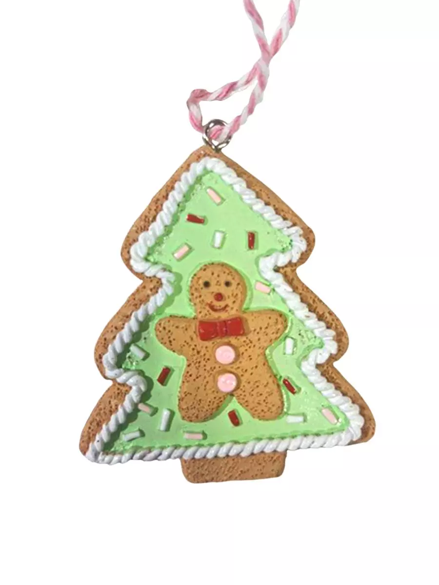 Новогоднее подвесное украшение из полирезины / 6,5x5,5x1,5см 94586