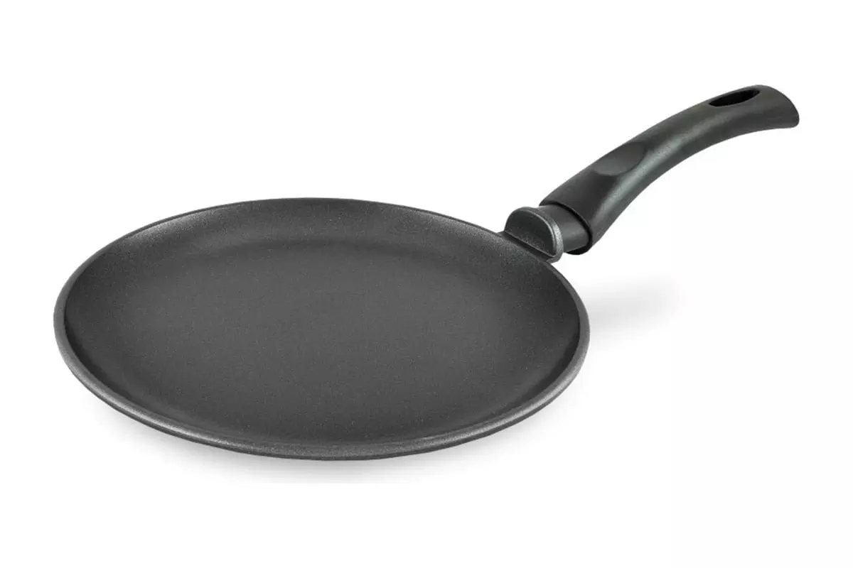 Сковорода блинная 22 см, литой алюминий «Мраморная» MR6222