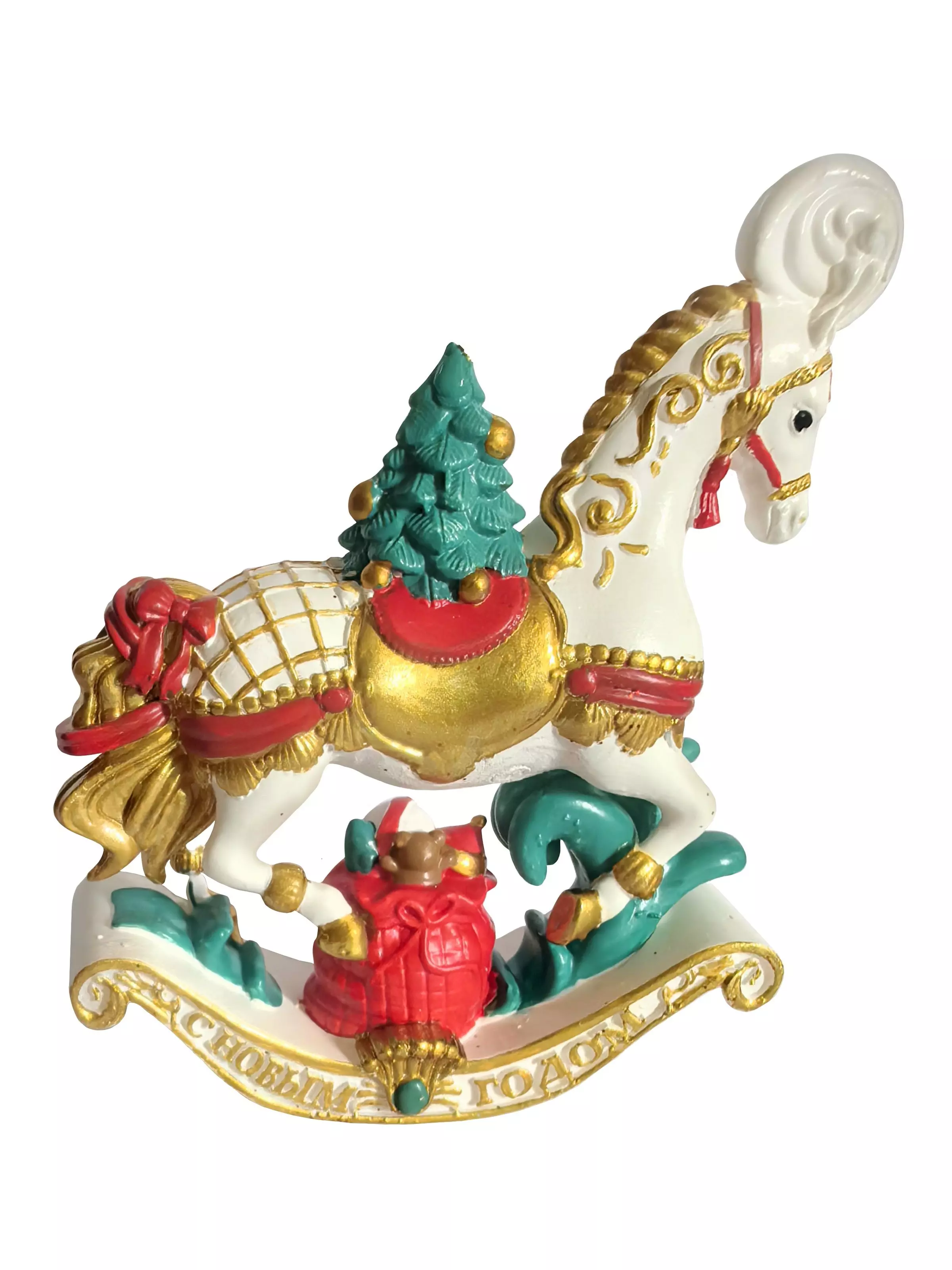 Новогодняя фигурка из полирезины / 2,7x7,5x8,2см 95490