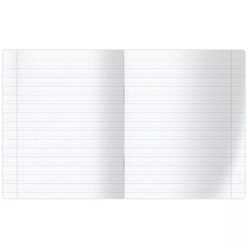 Тетрадь в косую линию 12 листов A5, с част. наклоном, на скобе Школьная ассорти Т5ск12 7332