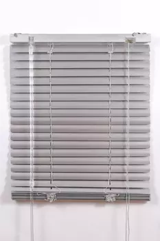 Жалюзи горизонтальные 120х160 см серебро алюминиевые Магеллан