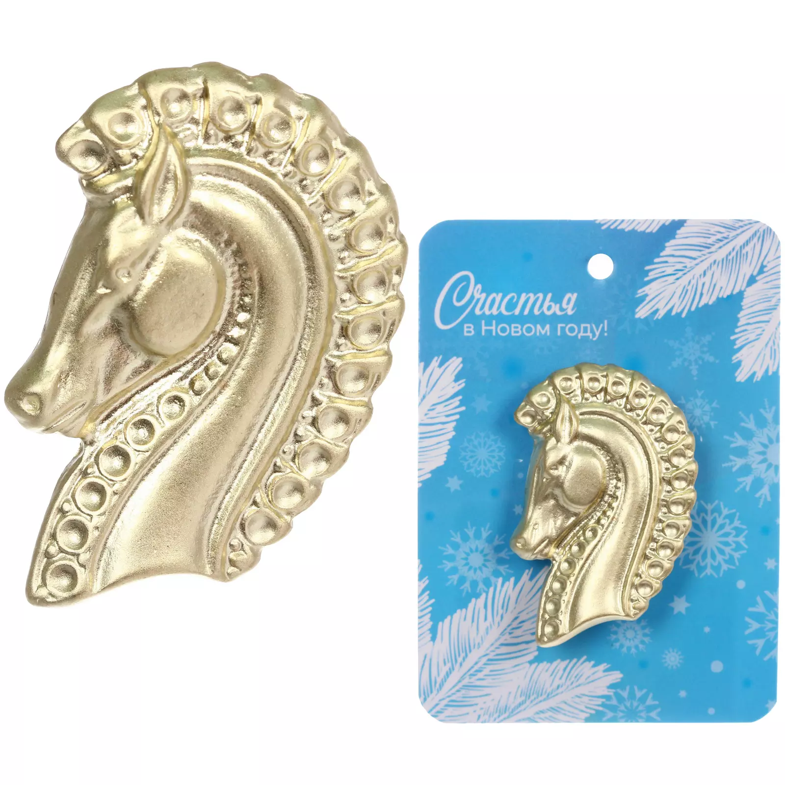 Брошь Best Podarok - Hercules цвет золото 4х2,5 см 654-0321