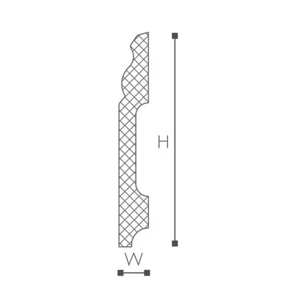 Напольный Плинтус Nmc Wallstyl FD10 100*15*2000