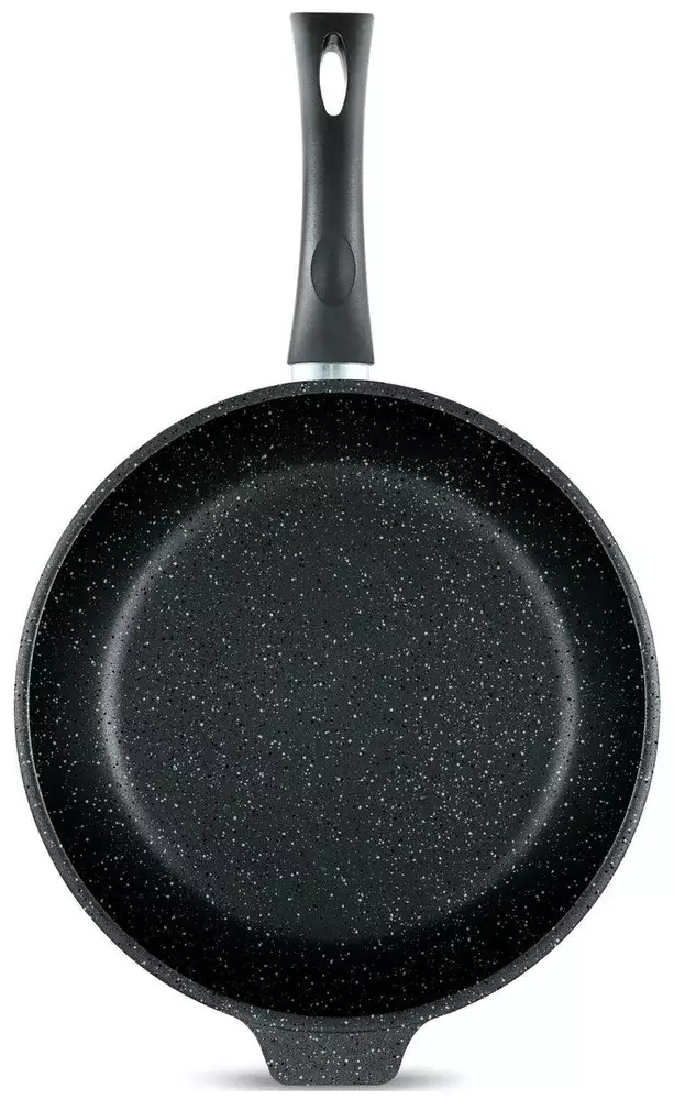 Сковорода 30 см, литой алюминий, съемная ручка &quot;Черный гранит&quot;18030