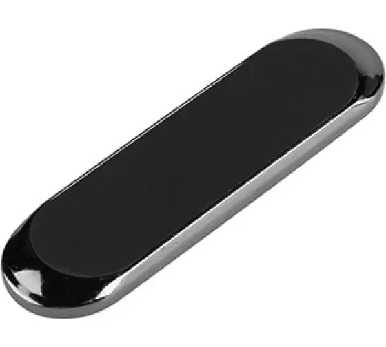 Держатель телефона магнитный SKYWAY на липучке, овальный металлический корпус S00303016
