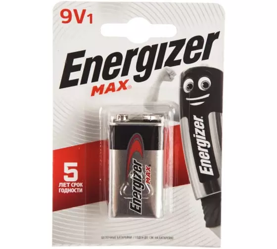 Батарейка Energizer 6LR61 MAX Крона 9В бл/1шт