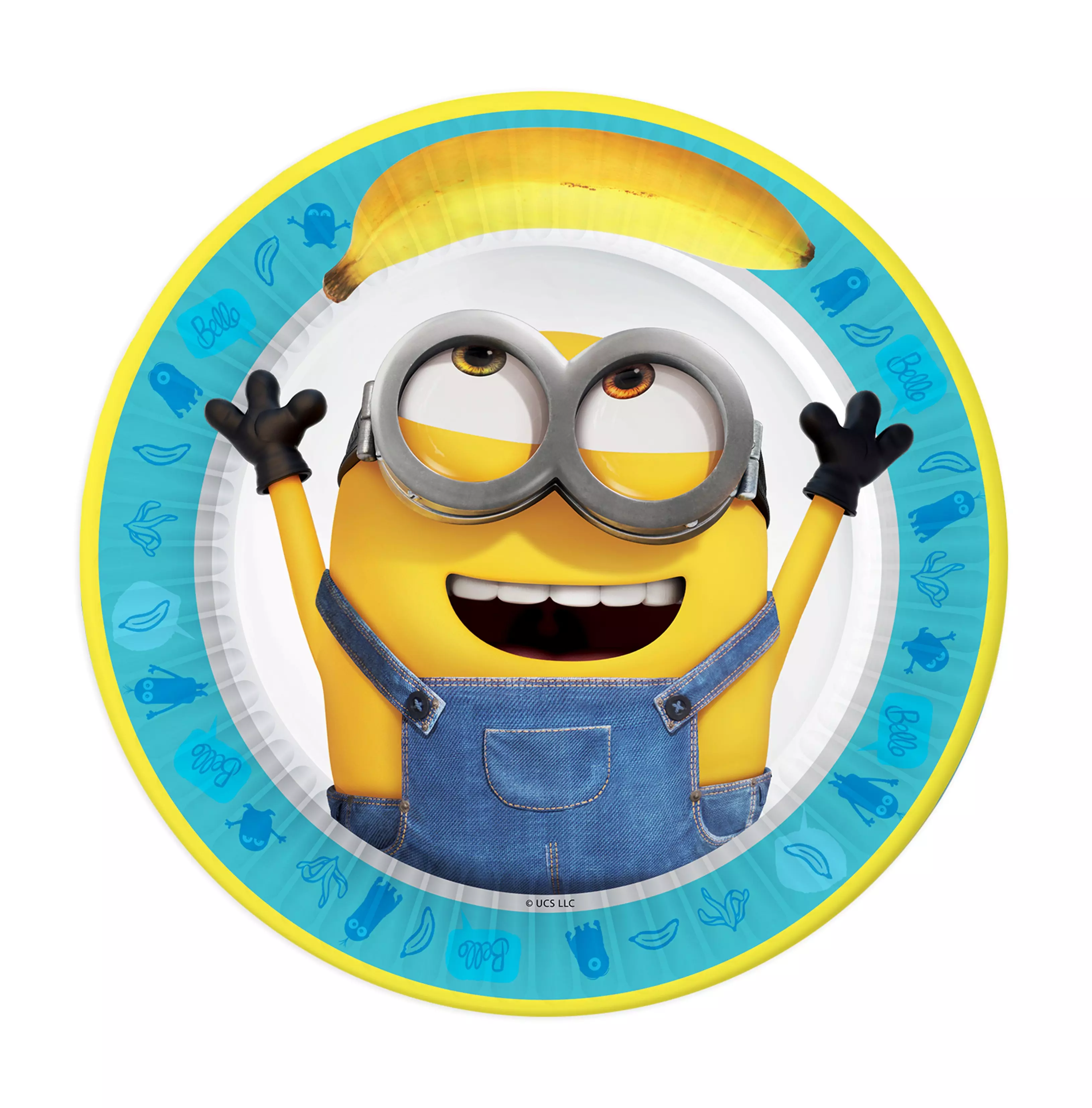 Набор бумажных тарелок Minions 2 3D, 6 шт d 180 мм   287104