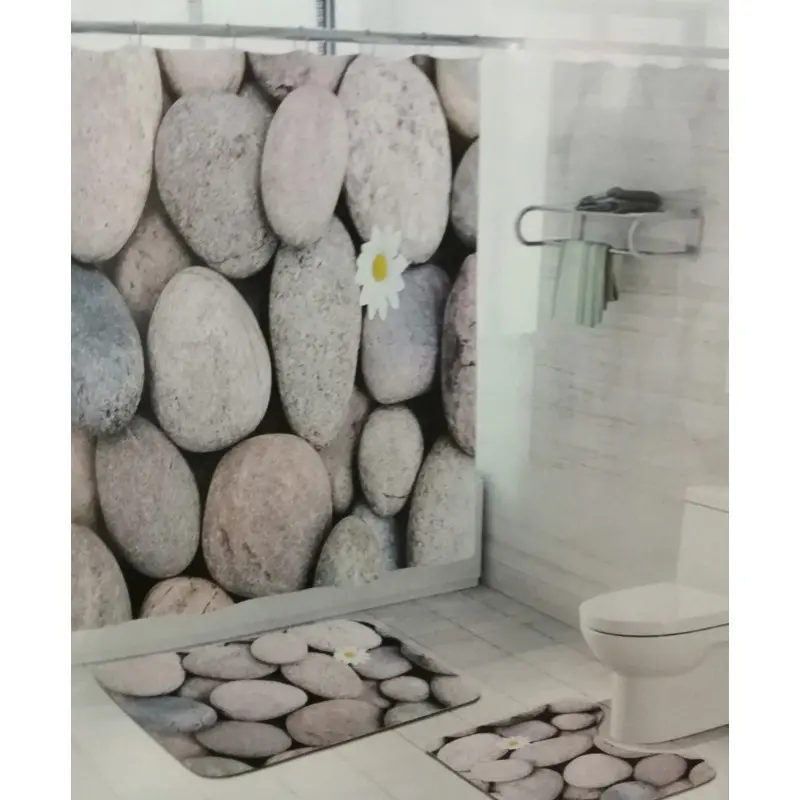 Комплект для ванной комнаты Камни ZALEL 3 предмета yl136