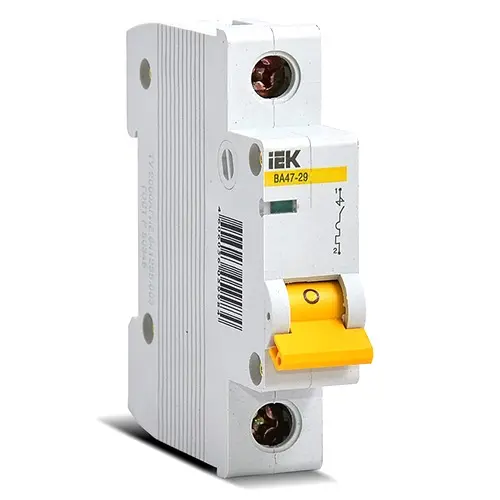 Автоматический выключатель IEK 1P C 0.5А 4,5кА ВА47-29 MVA20-1-D05-C
