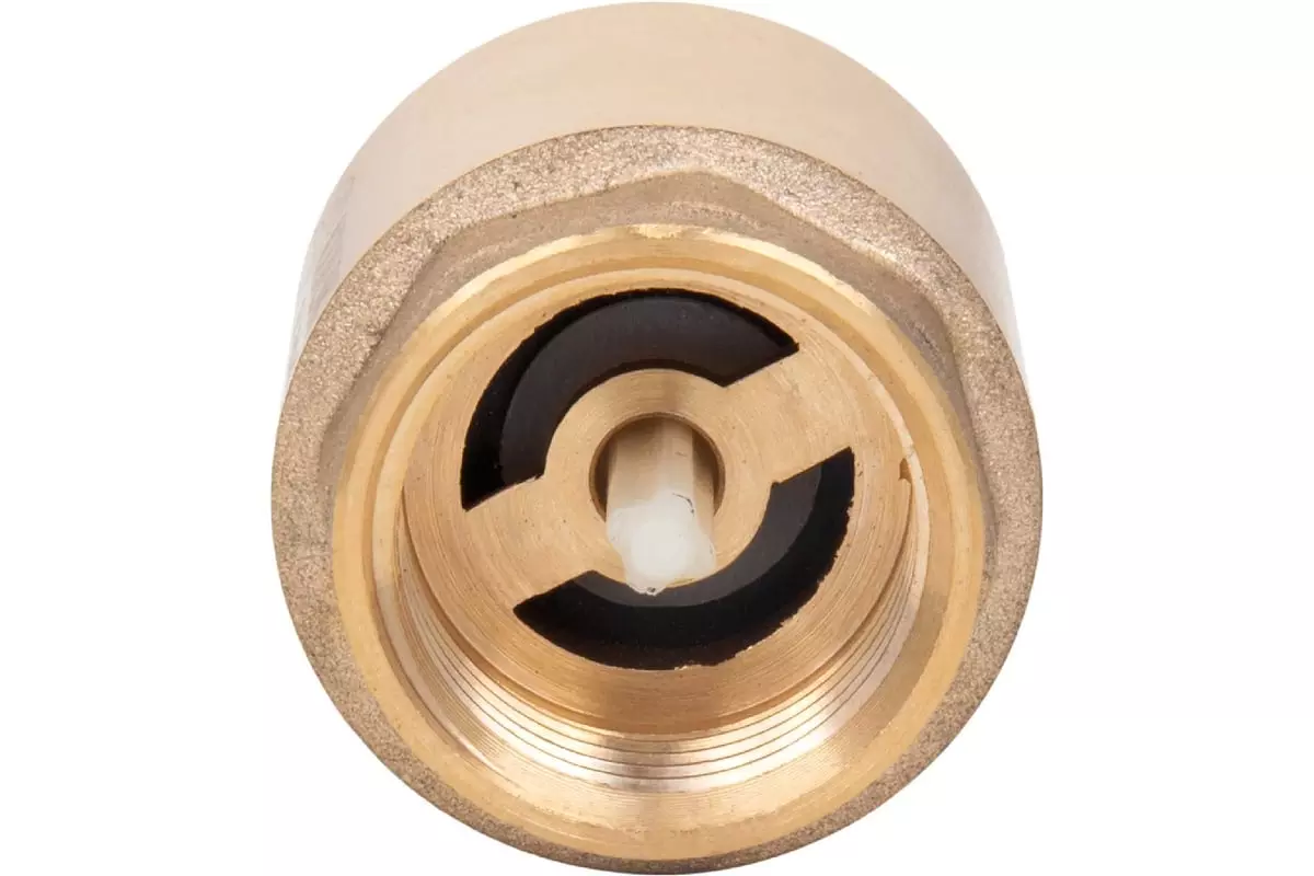 Обратный клапан 1/2" ВР, латунь. пластиковый шток, AQUALINK 02342