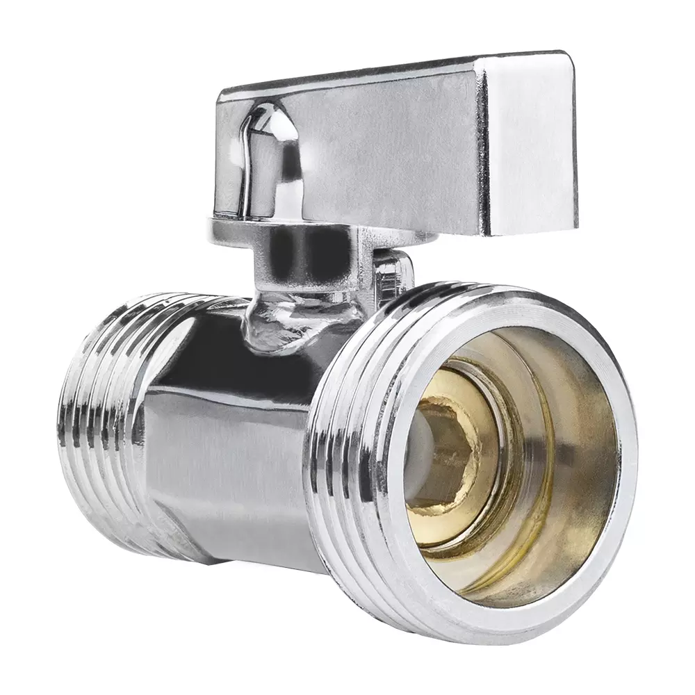 Кран-мини 1/2&quot; х 3/4&quot; НР, ХРОМ-POLISH.латунь, ГОСТ, MPF