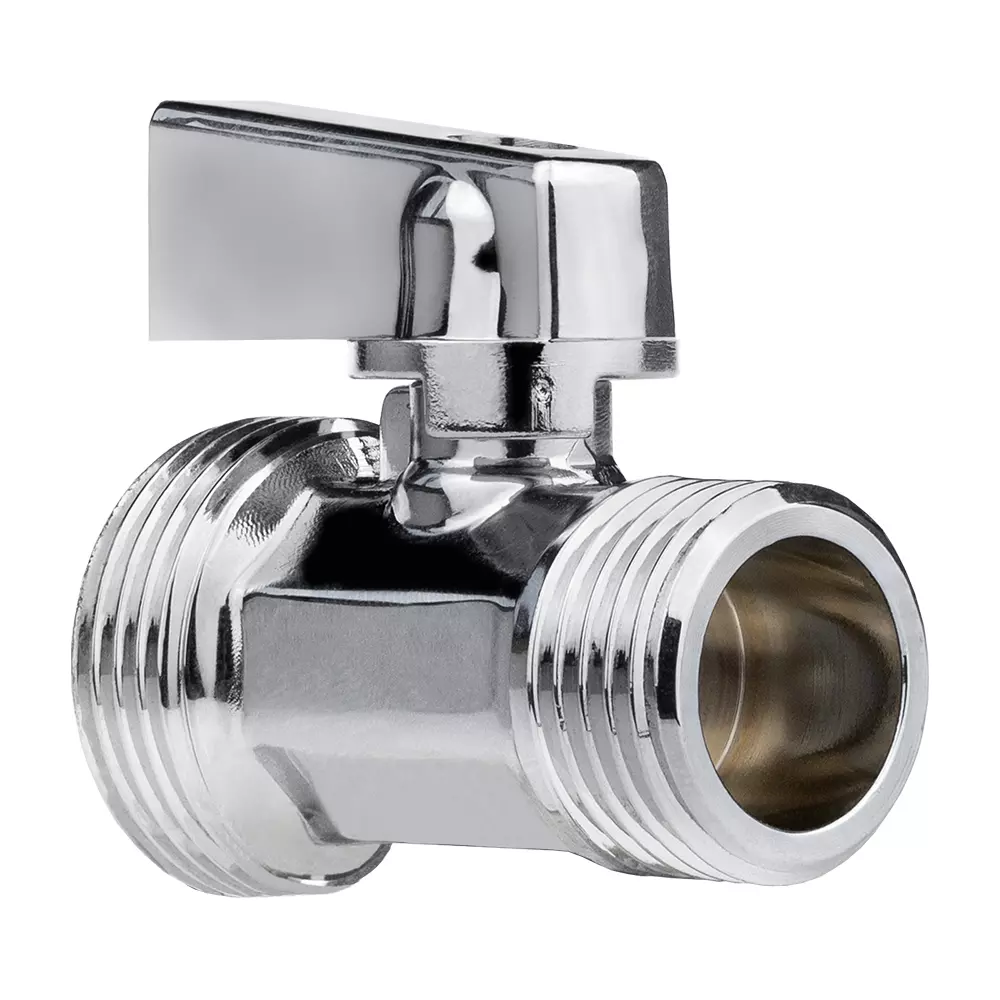 Кран-мини 1/2&quot; х 3/4&quot; НР, ХРОМ-POLISH.латунь, ГОСТ, MPF