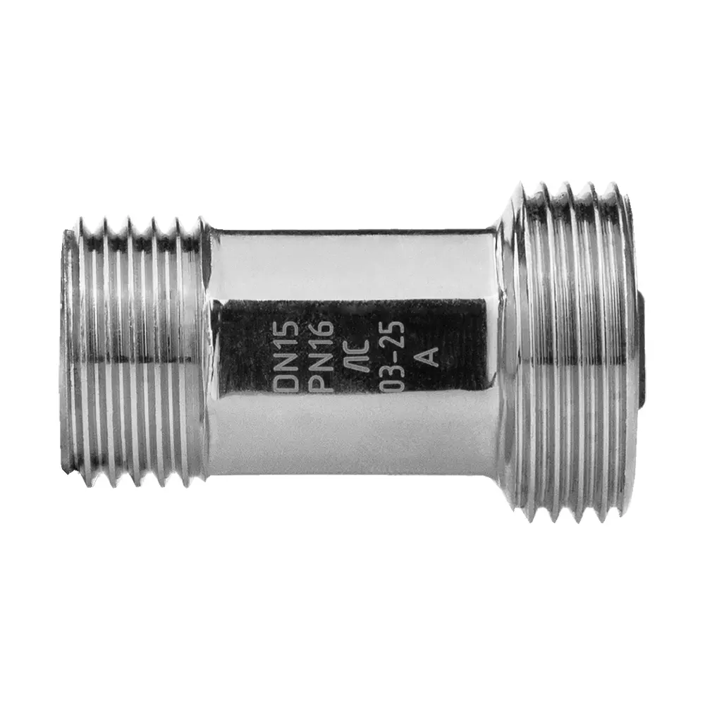 Кран-мини 1/2&quot; х 3/4&quot; НР, ХРОМ-POLISH.латунь, ГОСТ, MPF