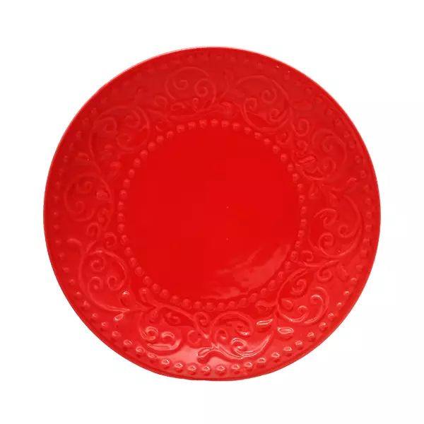 Десертная тарелка 19 см Праздник Красный, керамика SX030C-02 Red
