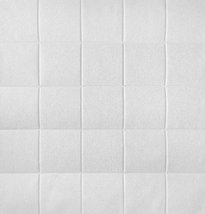 Самоклеющаяся панель 3D Белый квадрат 700х700 мм