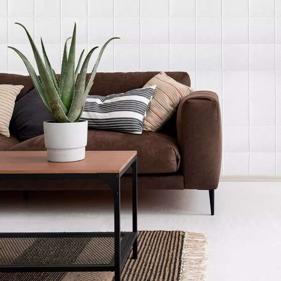 Самоклеющаяся панель 3D Белый квадрат 700х700 мм