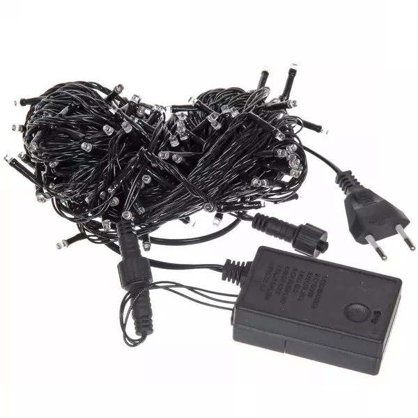 Уличная гирлянда Нить 15 м 180 ламп мультицвет (8 режимов) 183-669