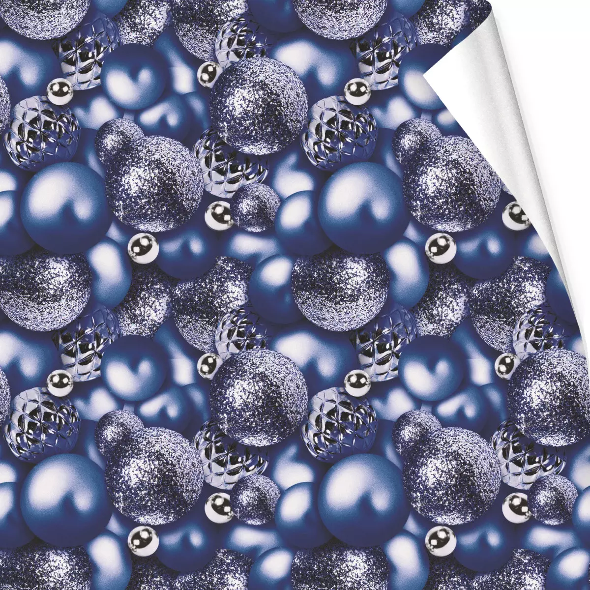 Бумага упаковочная 50х70 см Волшебные шары сапфир 214-511