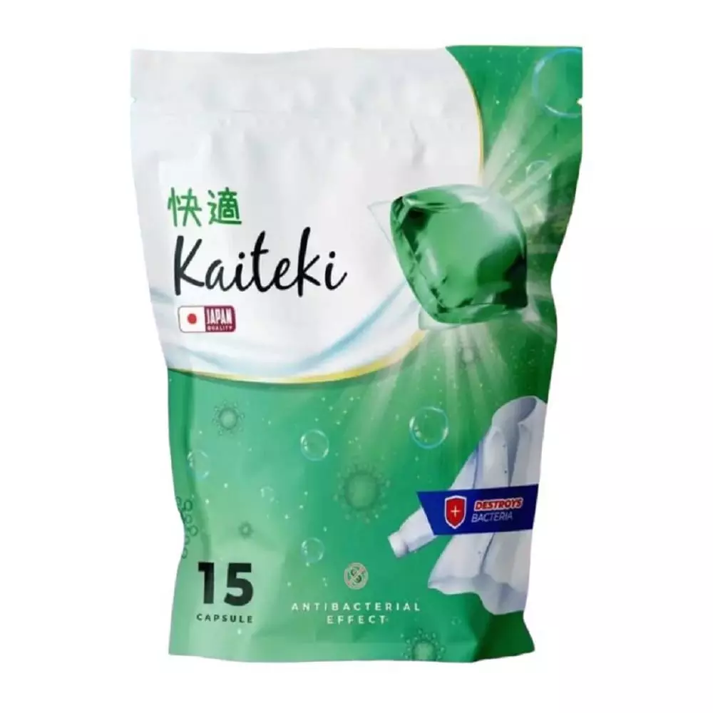 Капсулы для стирки Kaiteki с антибактериальным эффектом 15 шт