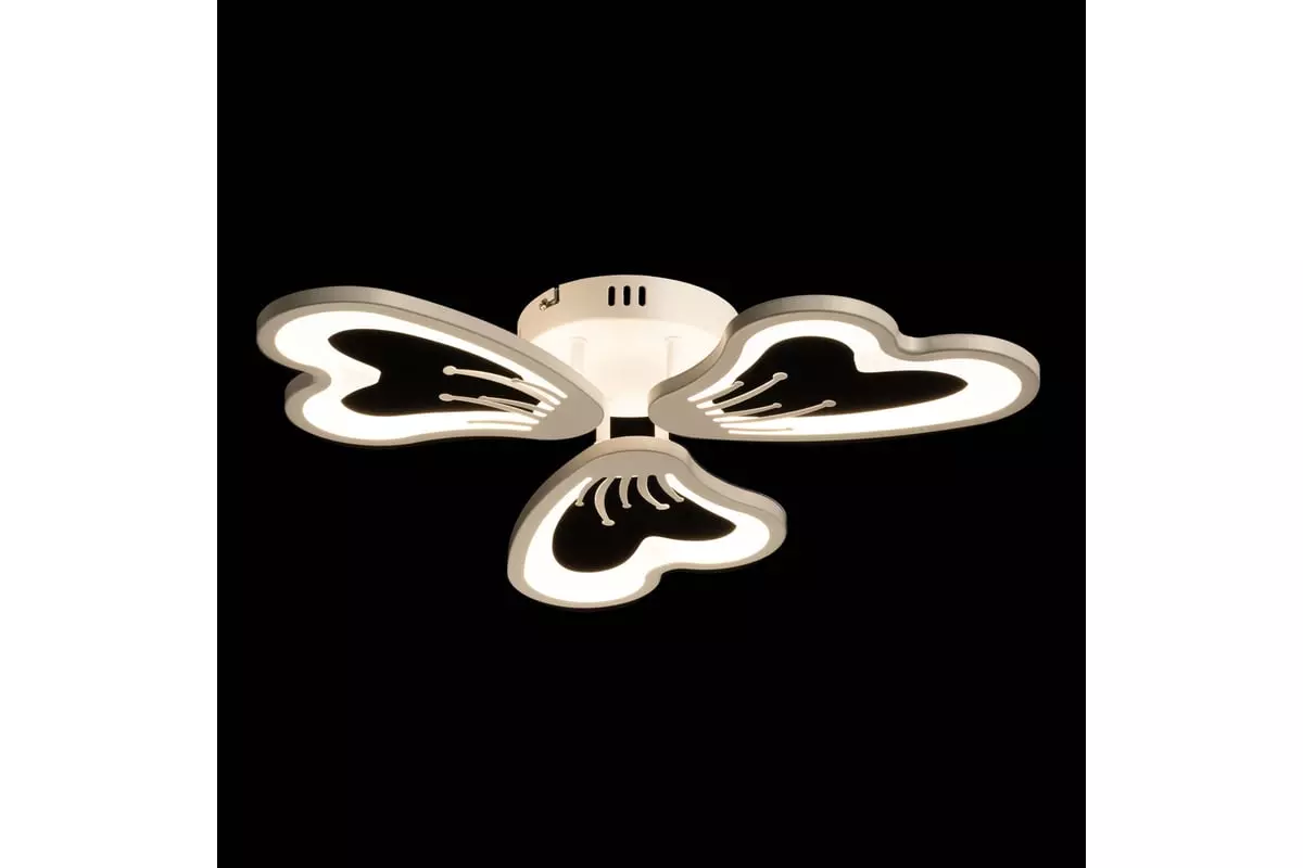 Люстра светодиодная 72Вт 3000К-6500К пульт белый De City 424019003