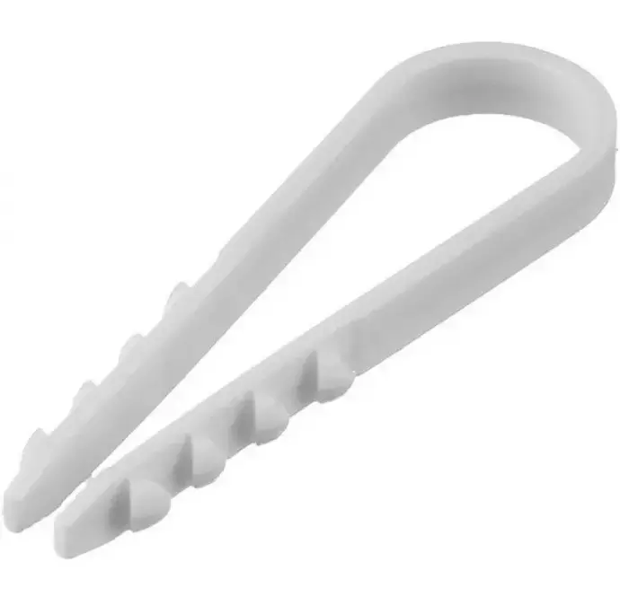 Дюбель-хомут для круглого кабеля 19-25 мм белый 100 шт