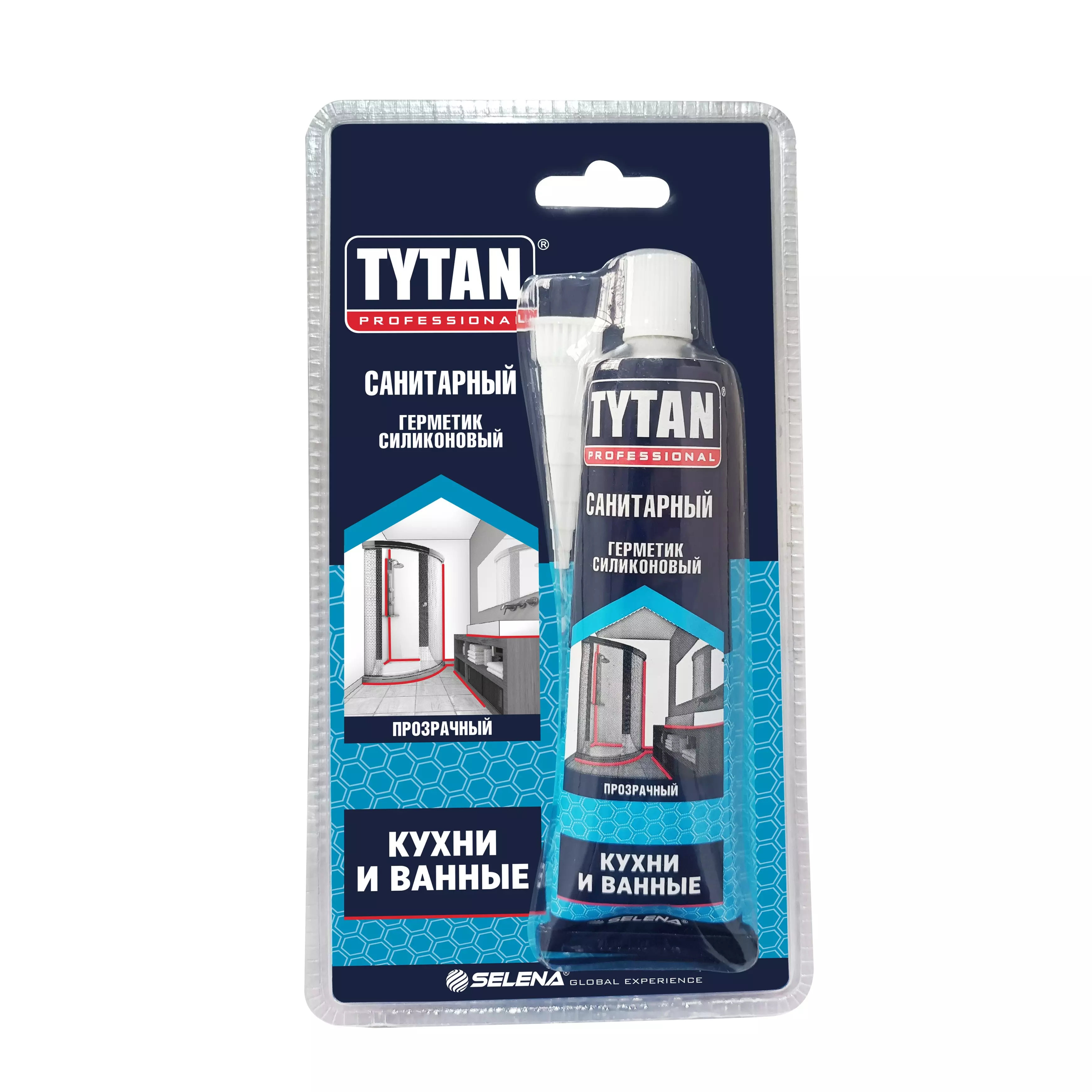 Герметик силиконовый Tytan Professional санитарный прозрачный 85 мл