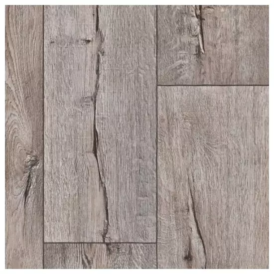 Линолеум ULTRA CRACKED OAK 5_671M - 3,5 м IDEAL 3,5м/4,8 мм/0,4мм/пена+PES