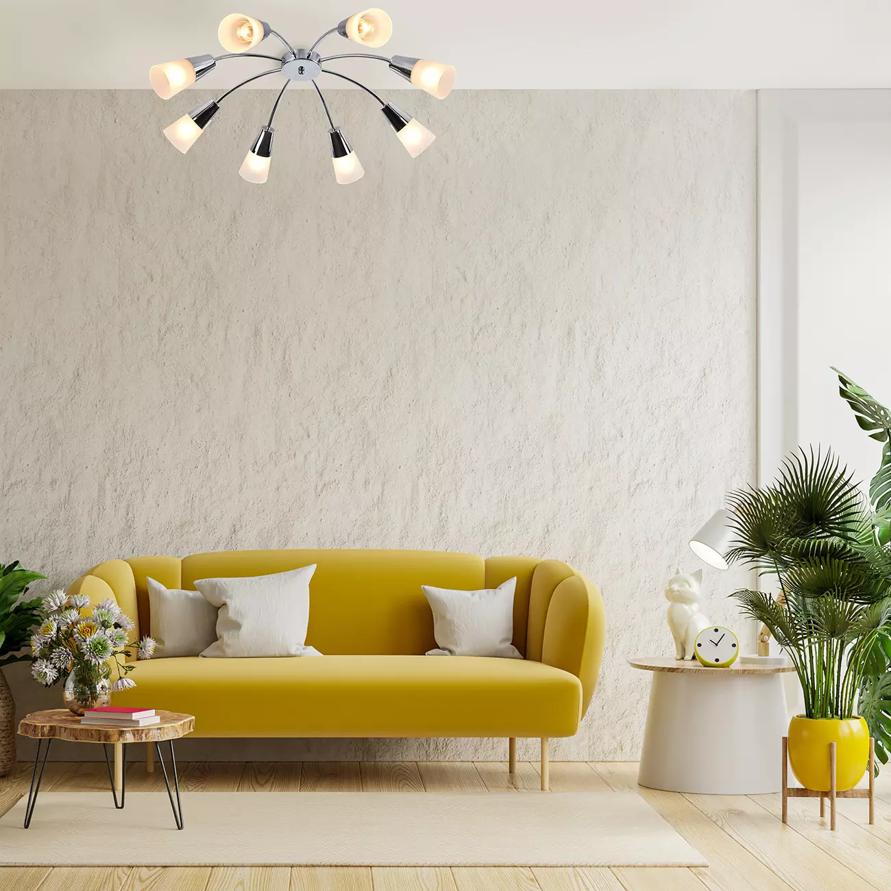 Люстра потолочная 8xЕ14 хром Escada 1100/8P