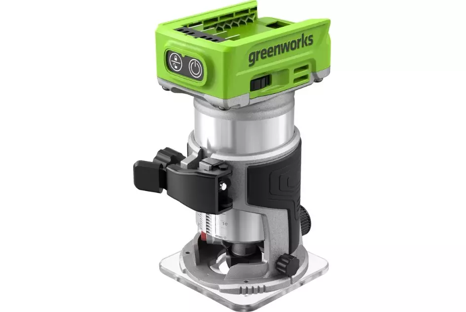 Фрезер кромочный аккумуляторный бесщеточный Greenworks 3502507, 24V без АКБ и ЗУ