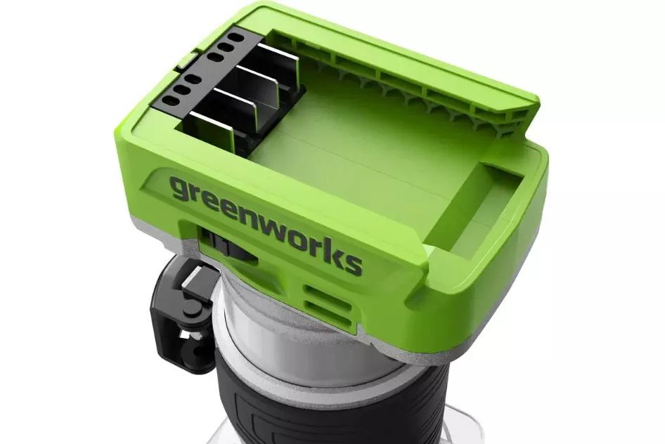 Фрезер кромочный аккумуляторный бесщеточный Greenworks 3502507, 24V без АКБ и ЗУ