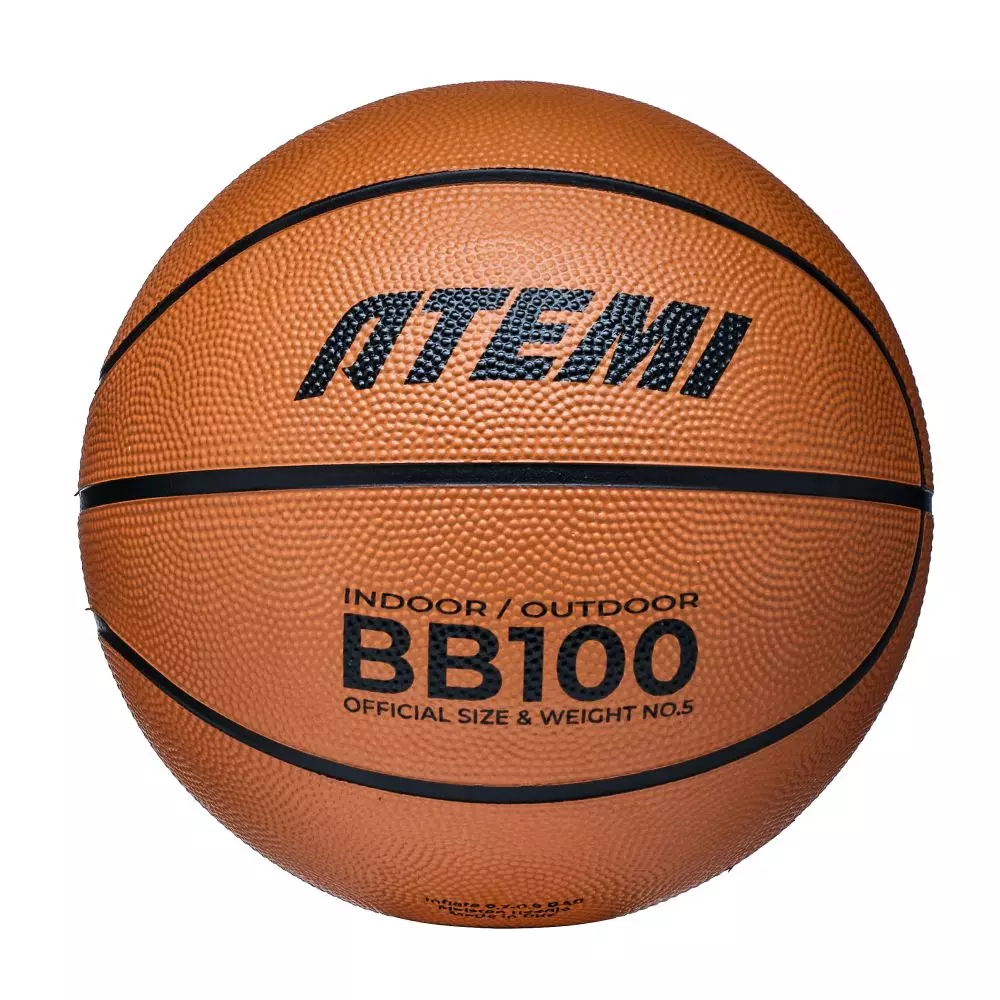 Баскетбольный мяч р.5 Atemi, резина, 8 панелей, BB100N