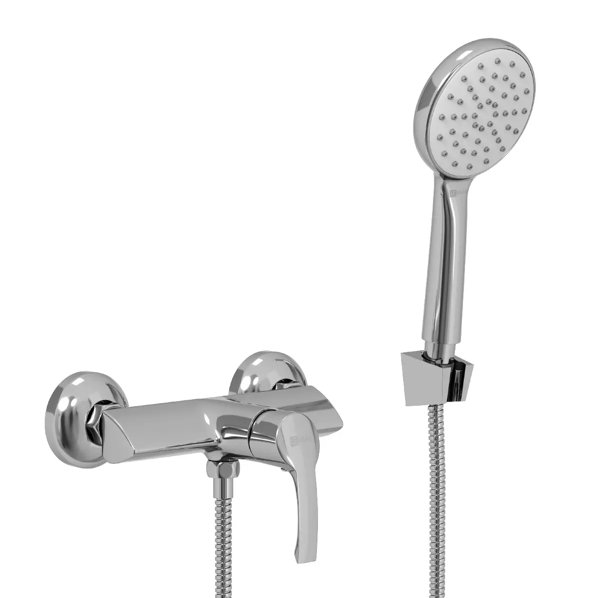 Смеситель для душа, хром, с аксессуарами, Lemark LM1103C Plus Strike, латунь