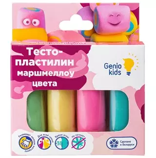 Набор для детской лепки «Тесто-пластилин 4 цвета. Маршмеллоу цвета» TA1088V