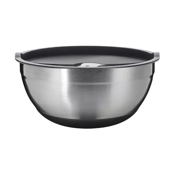 Миска с крышкой для кухни 4,1 л 26 см, нерж. сталь, SA-MB03-26