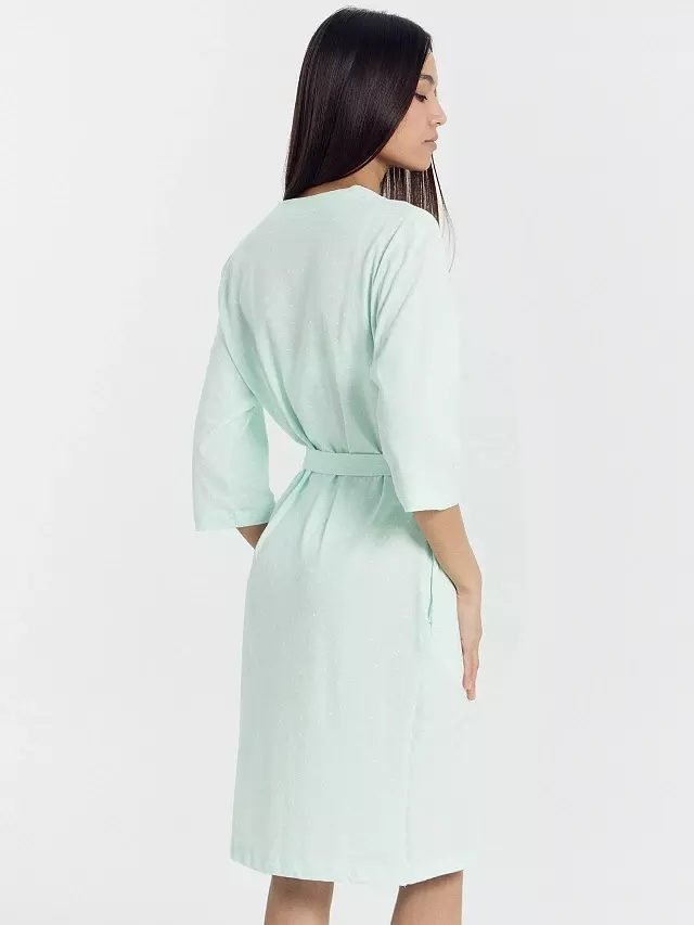 Халат женский Mark Formelle 552275/1 горошек на светлой мяте, р-р 164/170 (50 / XL)