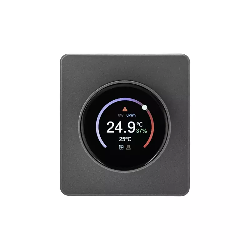 Терморегулятор встраиваемый Wi-Fi титан Kranz Miele Round KR-78-0728-2