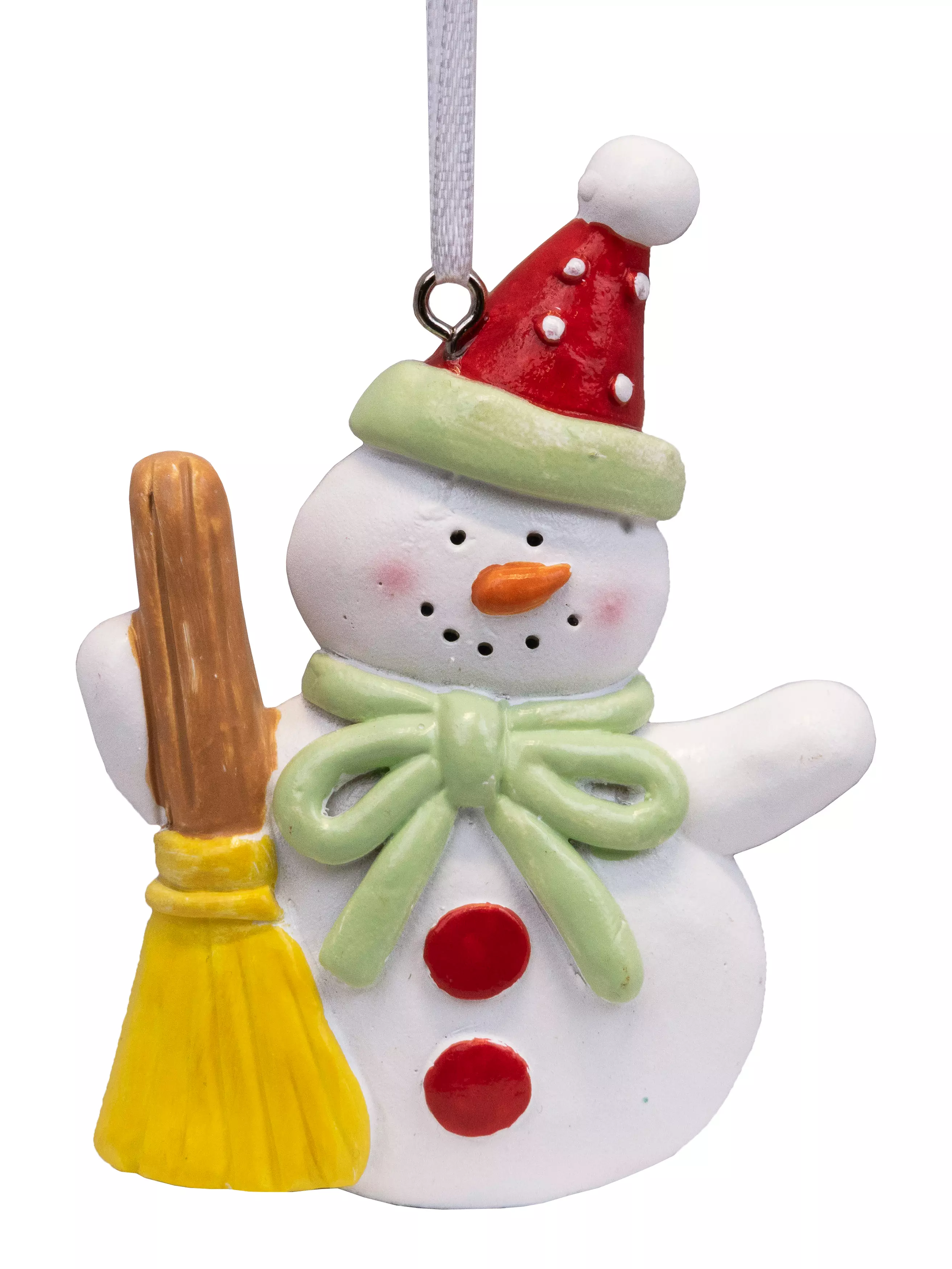 Новогоднее подвесное украшение из полирезины / 9,8*7*1,4см 93207