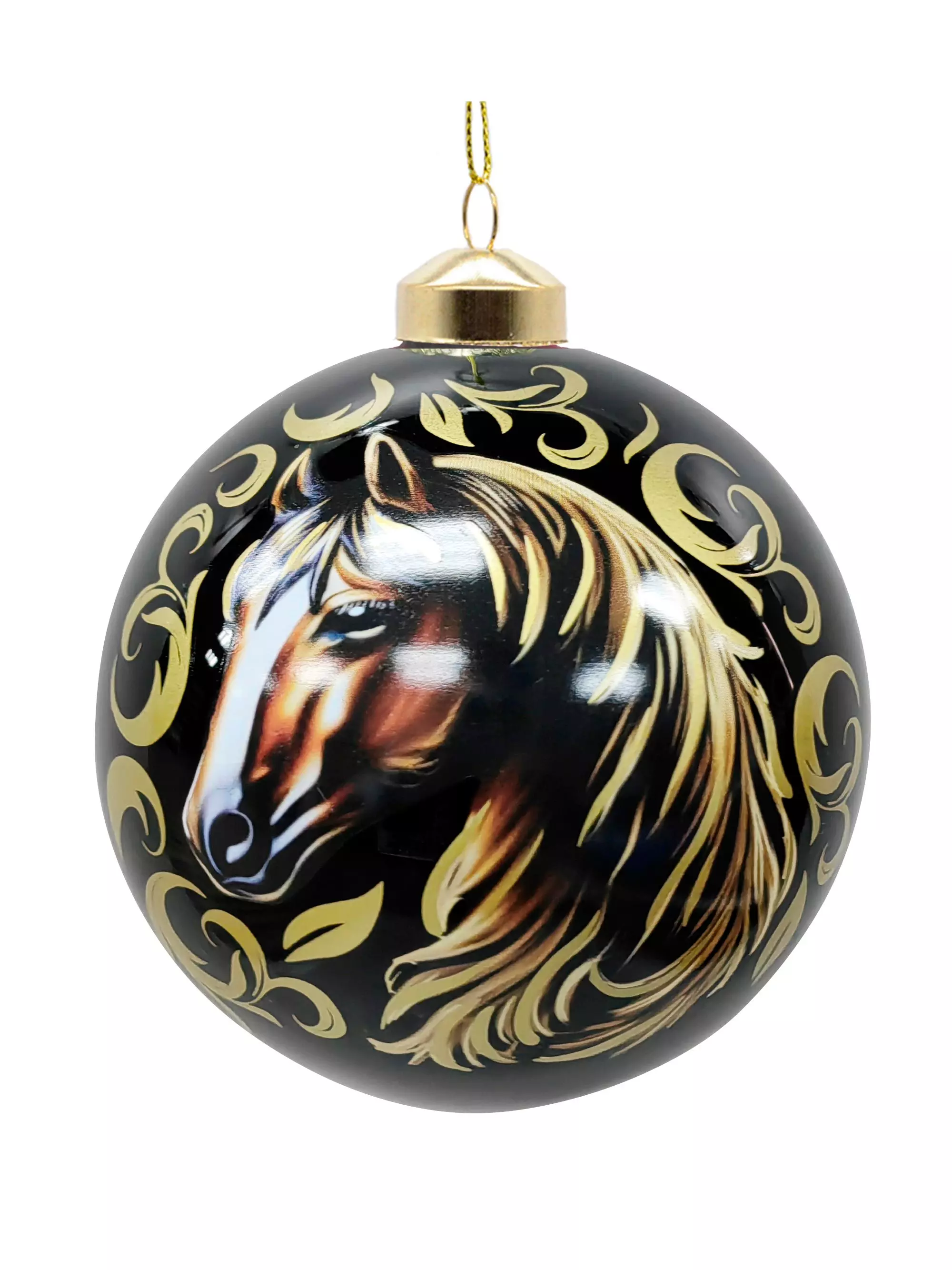 Новогоднее подвесное украшение из стекла / 10x11x10 см 95550