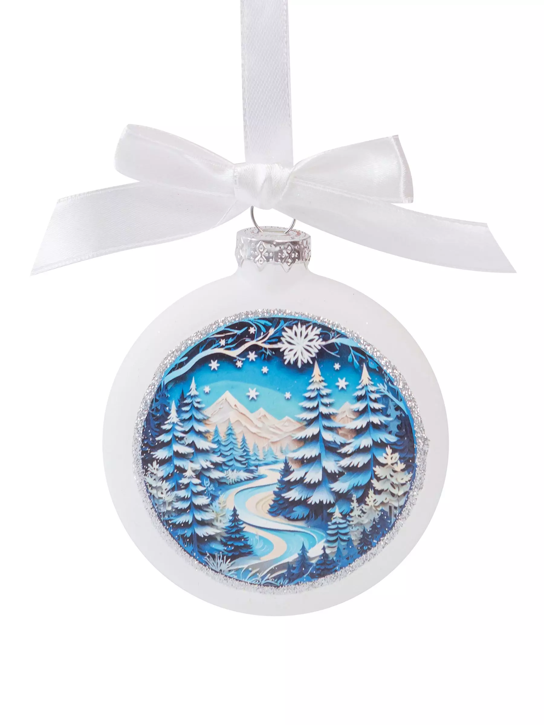 Новогоднее подвесное украшение из стекла / 2x9x8см 95603