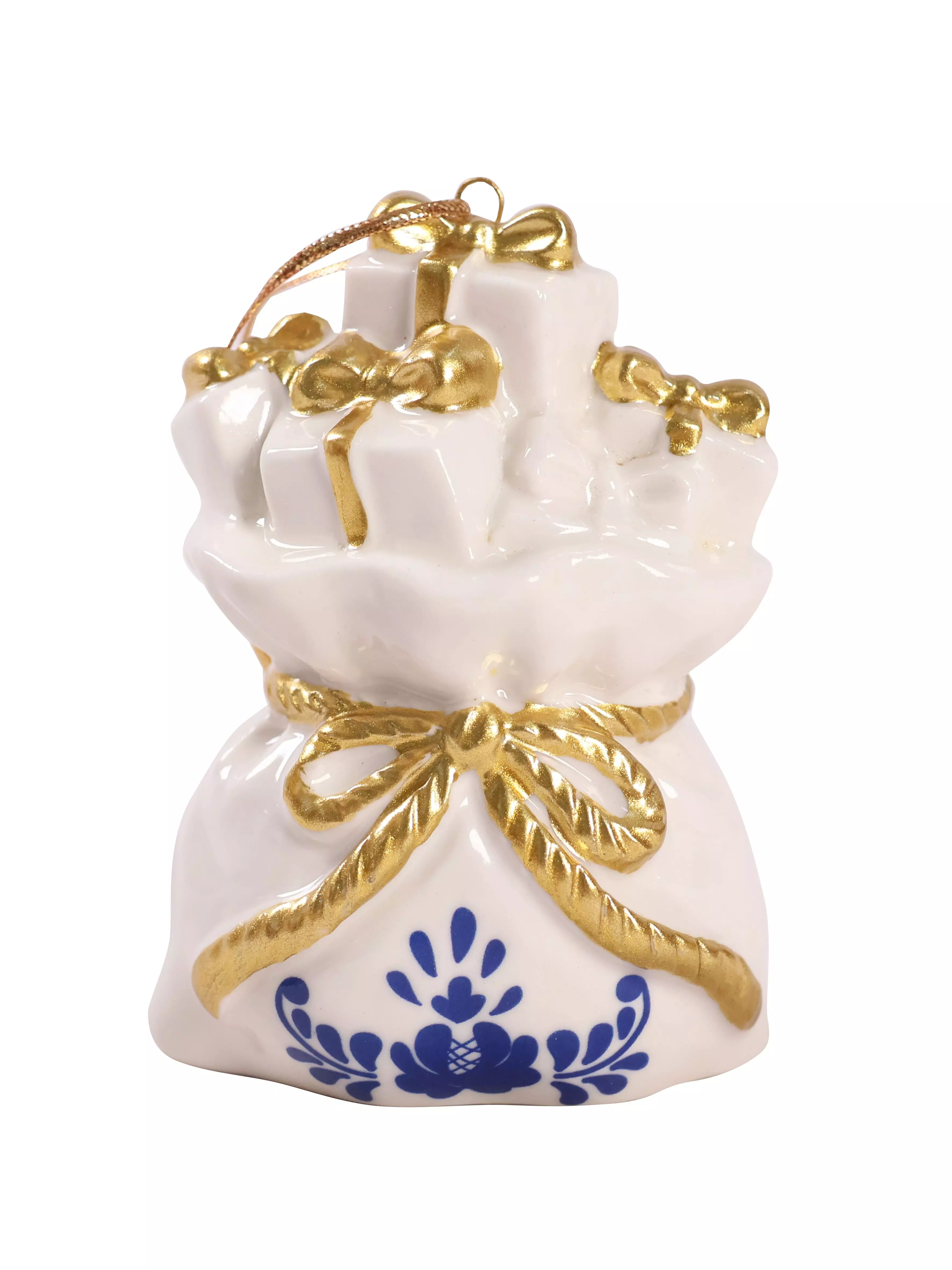 Новогоднее подвесное украшение из фарфора / 4,6x7,8x5,5см 94941