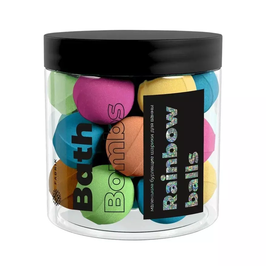 Шары бурлящие для ванны Fabrik cosmetology Rainbow balls 300 г