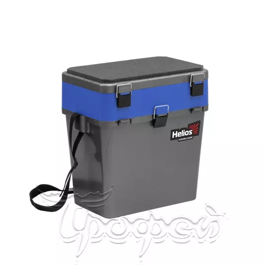 Рыболовный ящик зимний серый/синий (HS-IB-19-GB) Helios