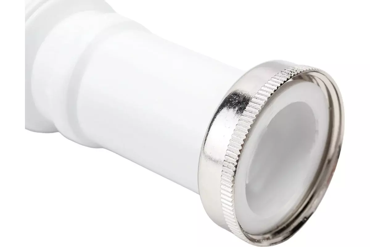 Гибкая труба 1 1/4&quot;х32, с латунной гайкой (хром), 650 мм, ОРИО АС-1018М