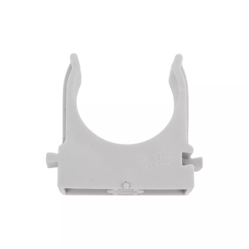 Держатель для труб d25 мм серый 50шт