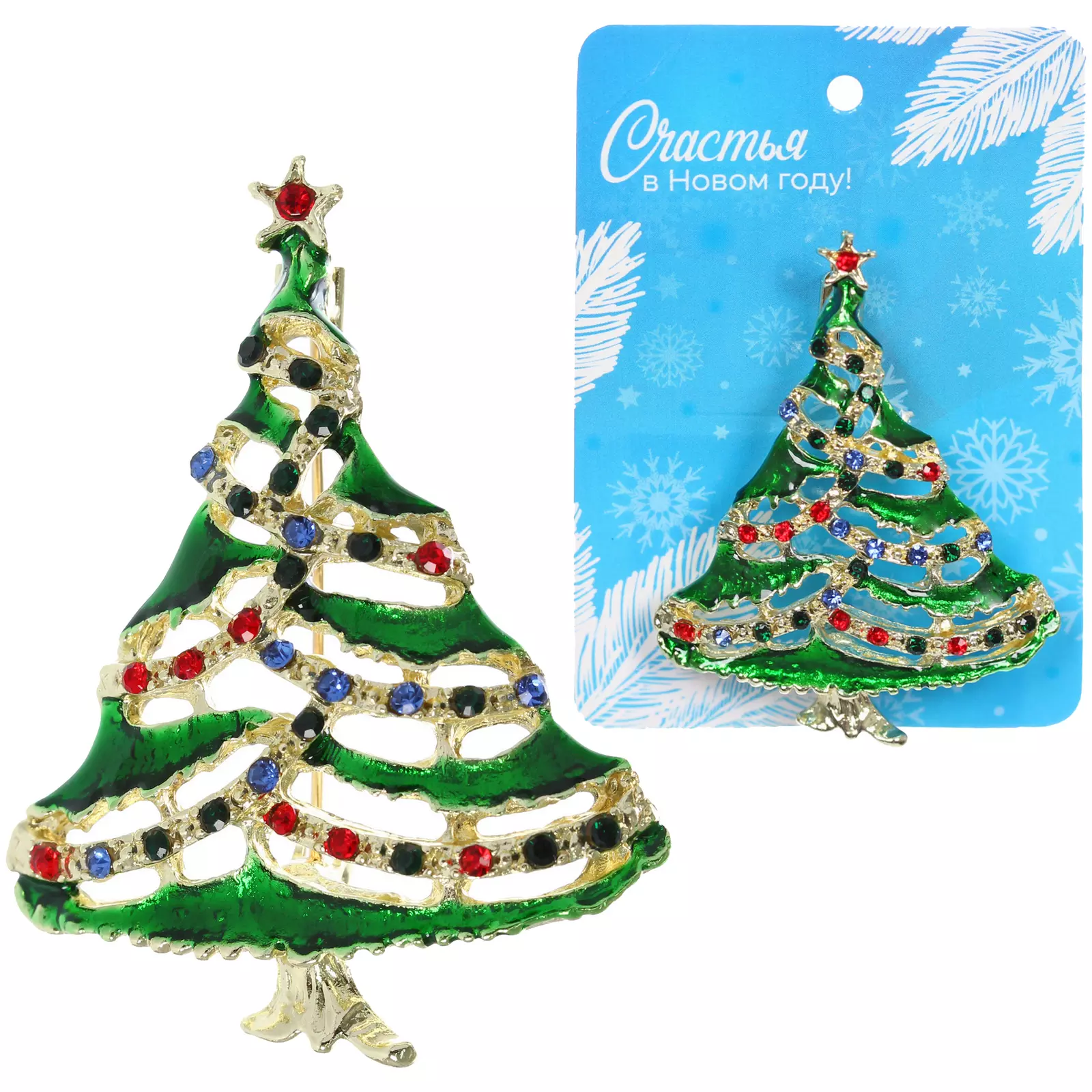 Брошь Best Podarok Снежная Королева 5х4 см 545-0458