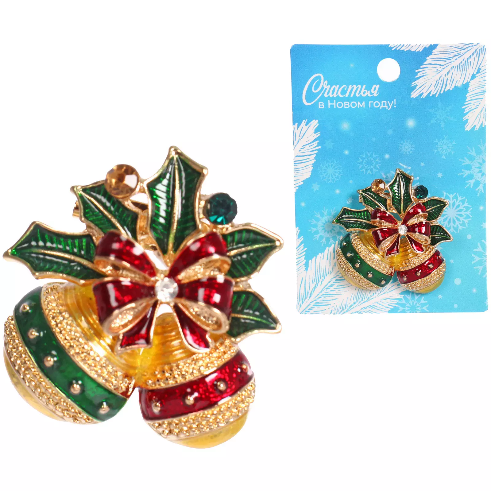 Брошь Зимняя сказка - Шарики 546-094