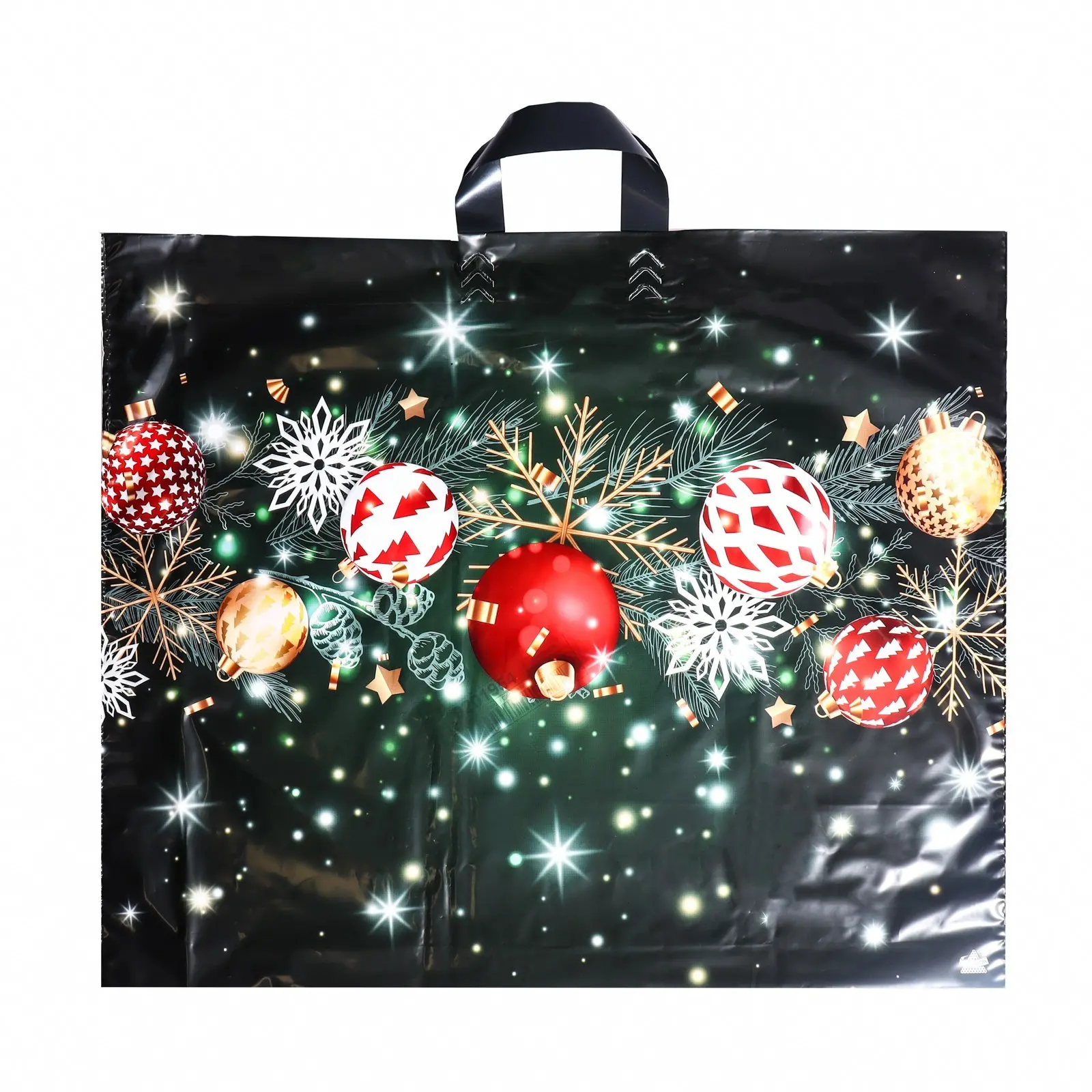Полиэтиленовый пакет 50х60 см Новогоднее мерцание н00225520
